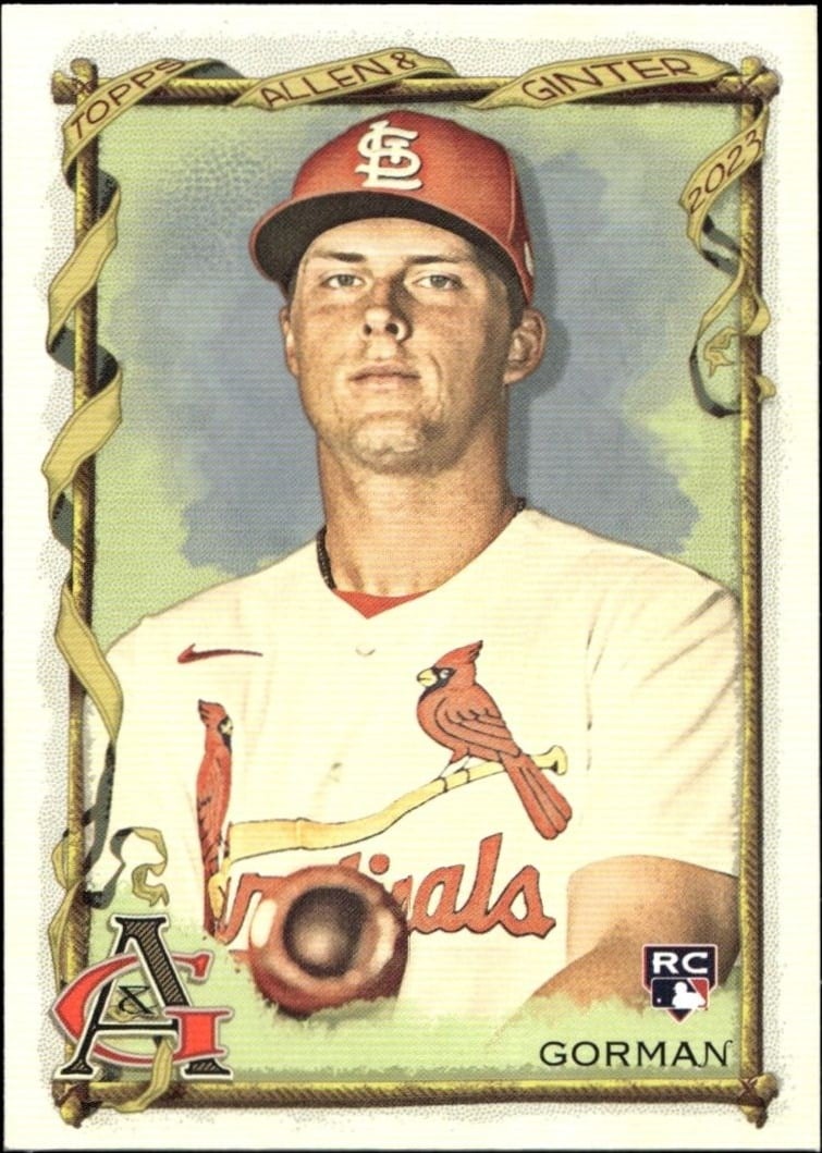 2023 Topps Allen & Ginter Nolan Gorman #16 trading card