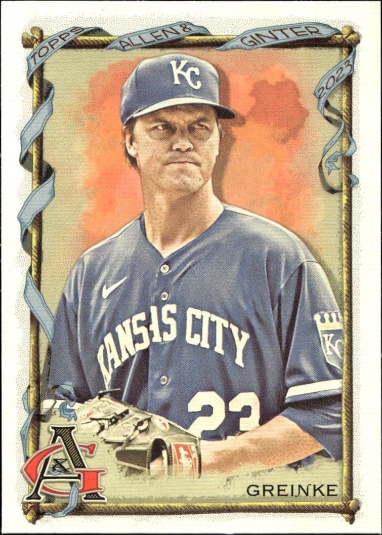 Zack Greinke 2023 Topps Allen & Ginter #94 Baseball Trading Card - Front 2023 Topps Allen & Ginter Zack Greinke #94 baseball trading card front