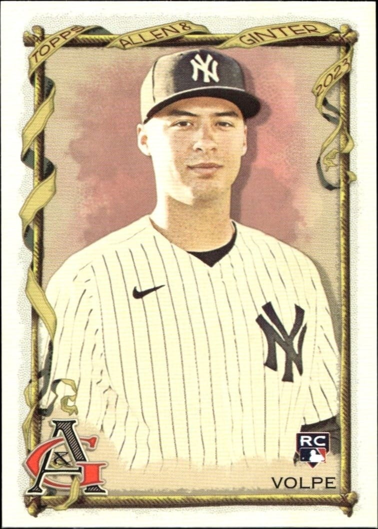 Anthony Volpe 2023 Topps Allen & Ginter #251 Baseball Trading Card - Front 2023 Topps Allen & Ginter Anthony Volpe #251 baseball trading card front
