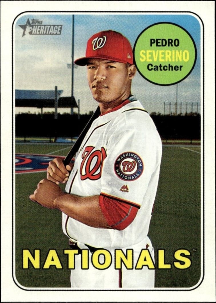 2018 Topps Heritage High Number Pedro Severino #535 trading card