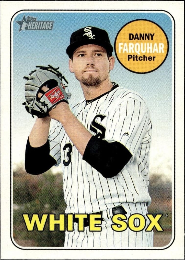 2018 Topps Heritage High Number Danny Farquhar #523 trading card