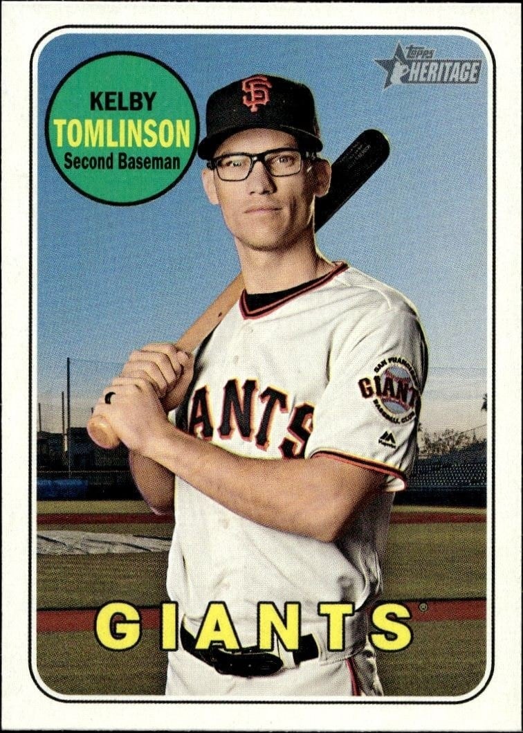 2018 Topps Heritage High Number Kelby Tomlinson #681 trading card