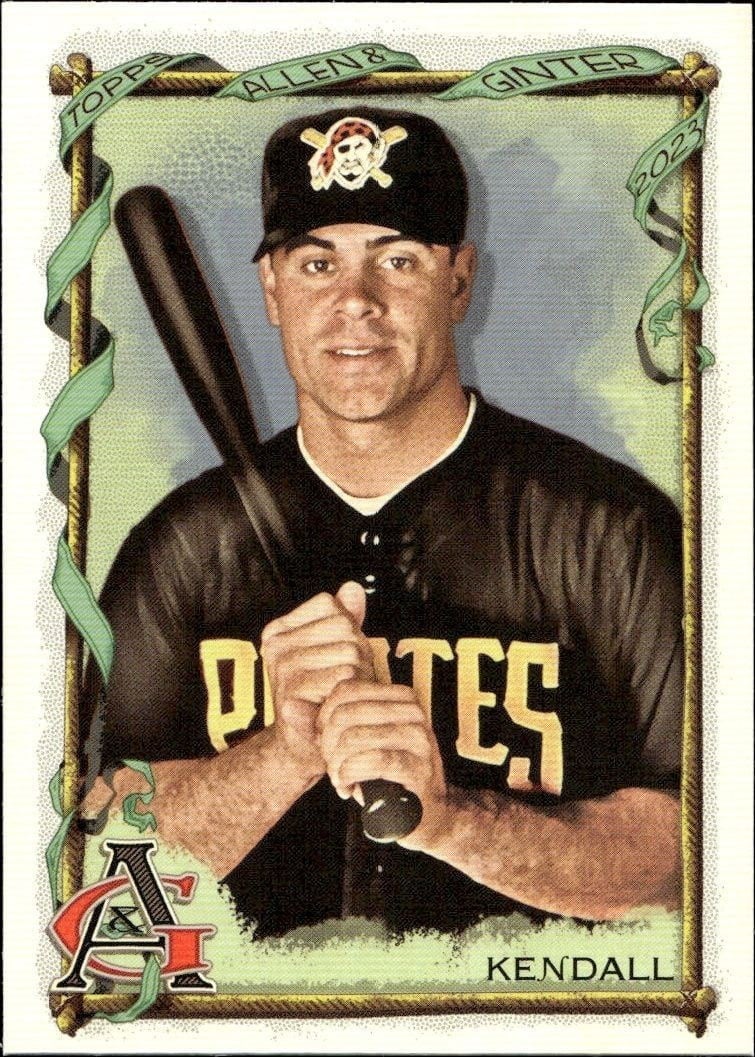 Jason Kendall 2023 Topps Allen & Ginter #313 Baseball Trading Card - Front 2023 Topps Allen & Ginter Jason Kendall #313 baseball trading card front
