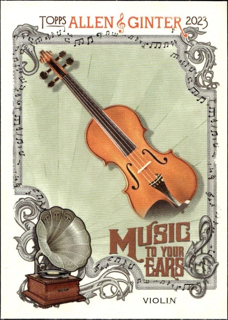 Violin 2023 Topps Allen & Ginter #MTYE-3 Baseball Trading Card - Front 2023 Topps Allen & Ginter Violin #MTYE-3 baseball trading card front