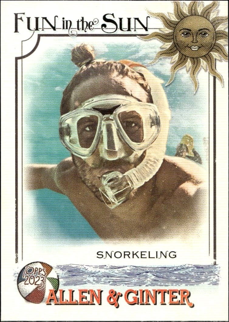 Snorkeling 2023 Topps Allen & Ginter #FITS-4 Baseball Trading Card - Front 2023 Topps Allen & Ginter Snorkeling #FITS-4 baseball trading card front
