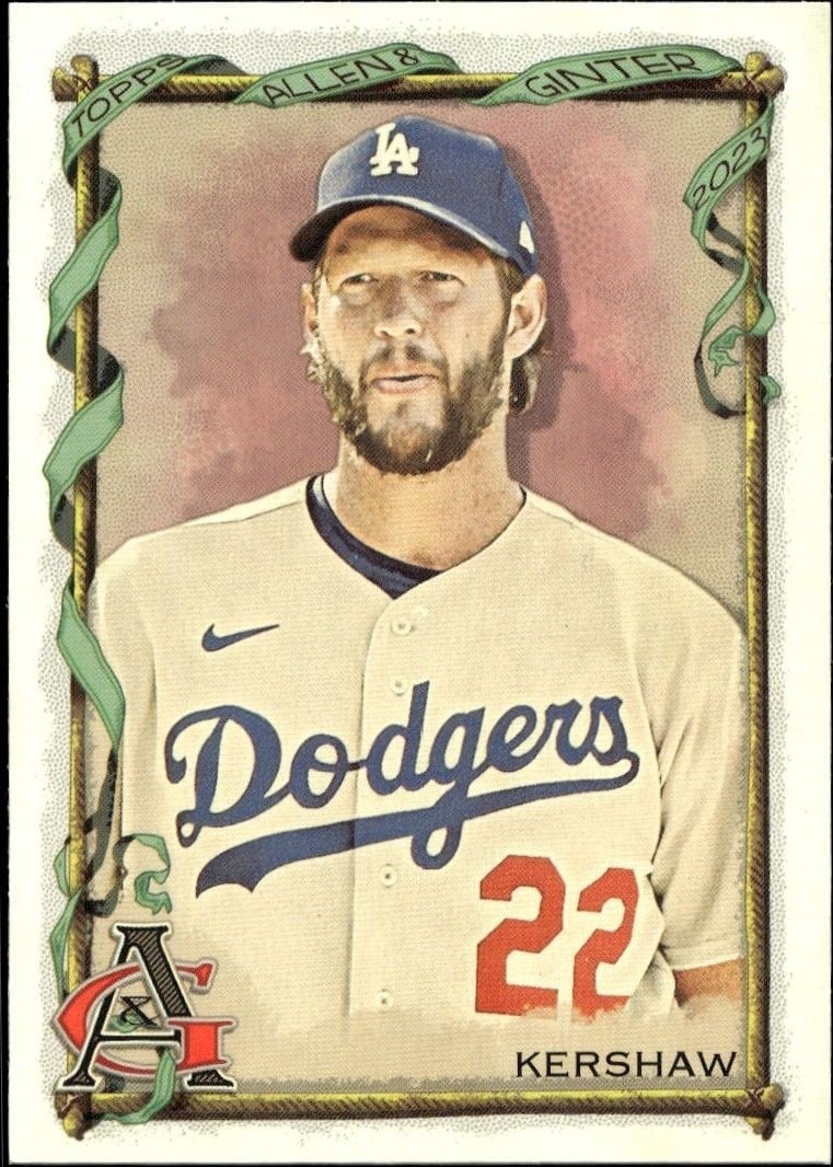 2023 Topps Allen & Ginter Clayton Kershaw #91 trading card