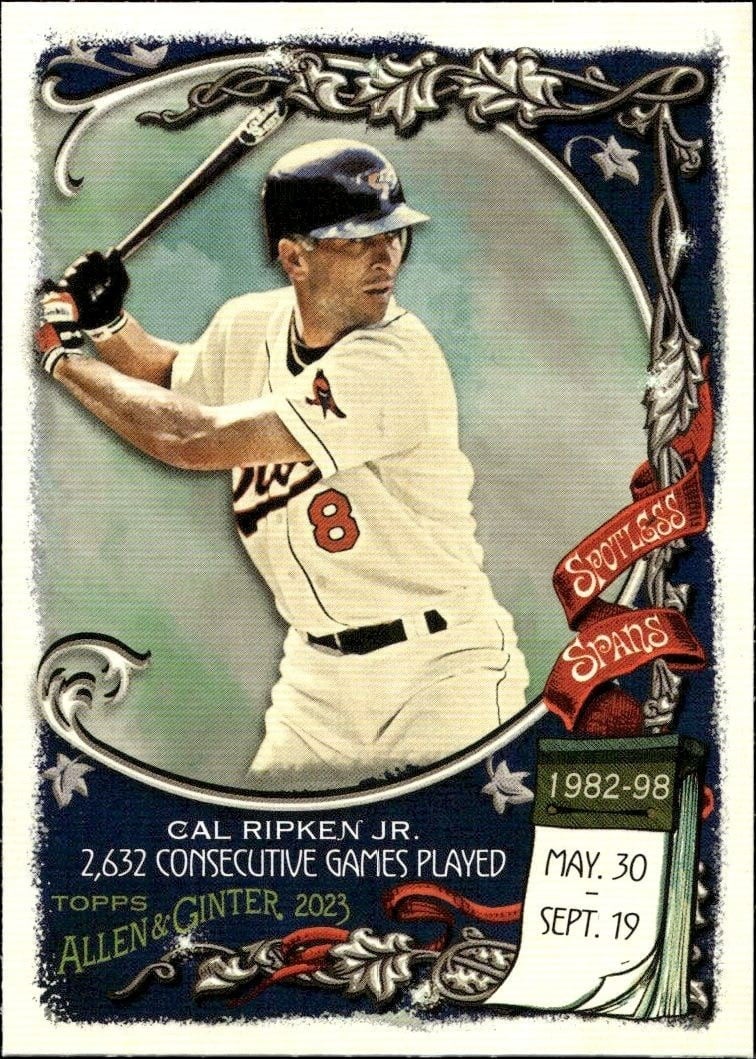 2023 Topps Allen & Ginter Cal Ripken Jr. #SS-4 trading card