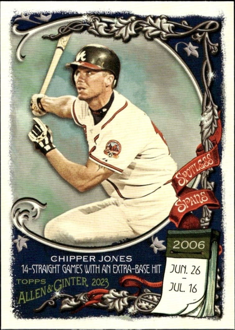 2023 Topps Allen & Ginter Chipper Jones #SS-17 trading card