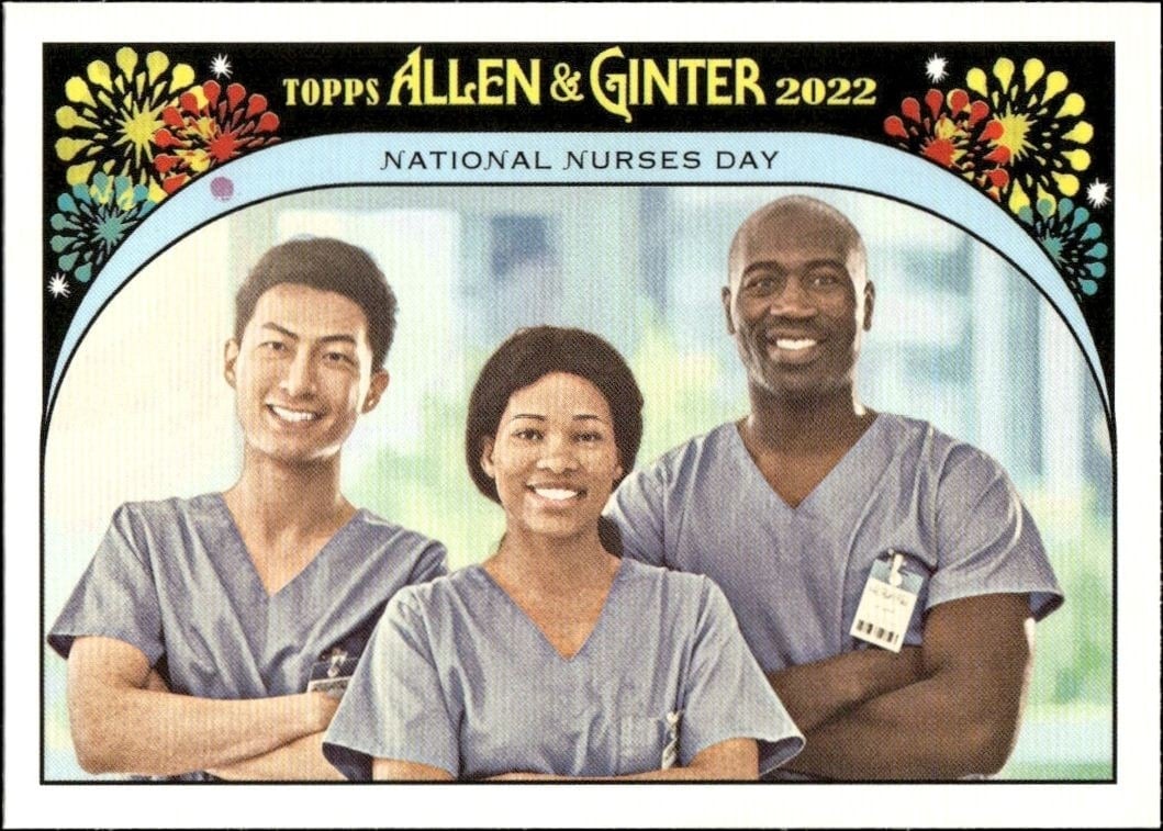 National Nurses Day 2022 Topps Allen & Ginter #IYSD-3 Baseball Trading Card - Front 2022 Topps Allen & Ginter National Nurses Day #IYSD-3 baseball trading card front