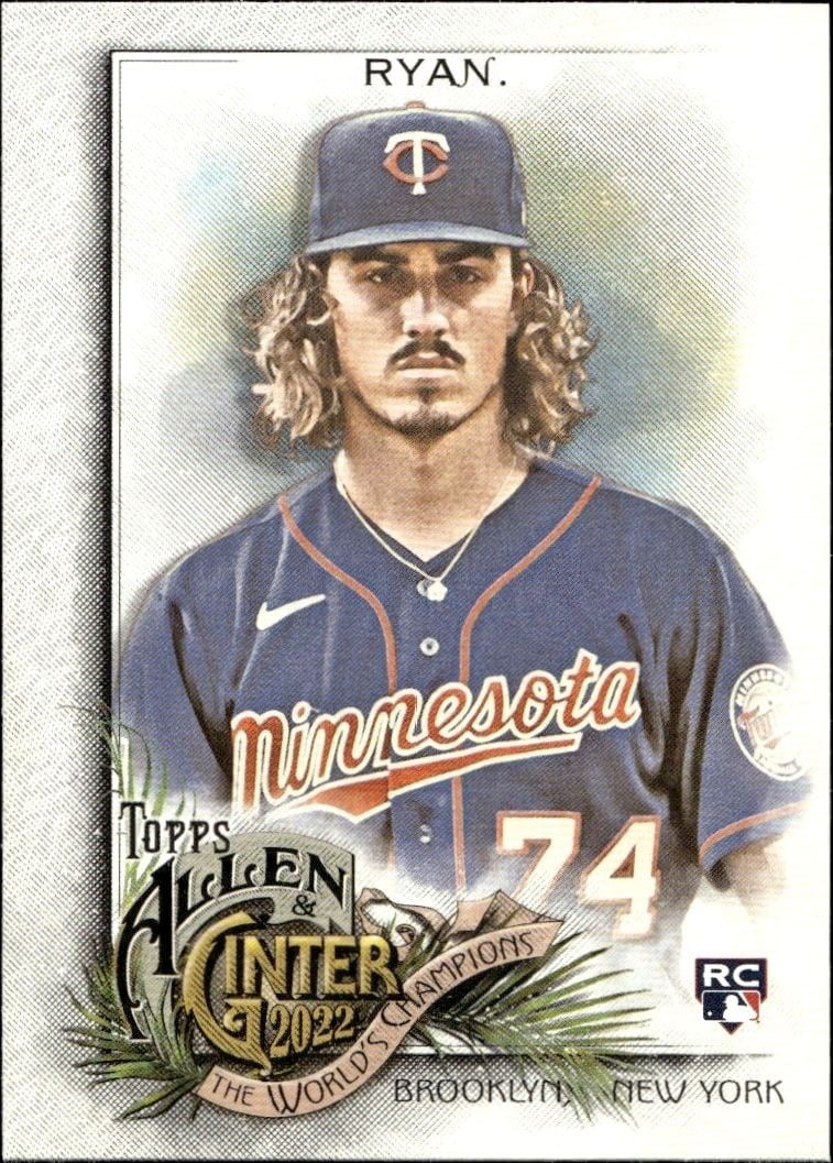 Joe Ryan 2022 Topps Allen & Ginter #170 Baseball Trading Card - Front 2022 Topps Allen & Ginter Joe Ryan #170 baseball trading card front