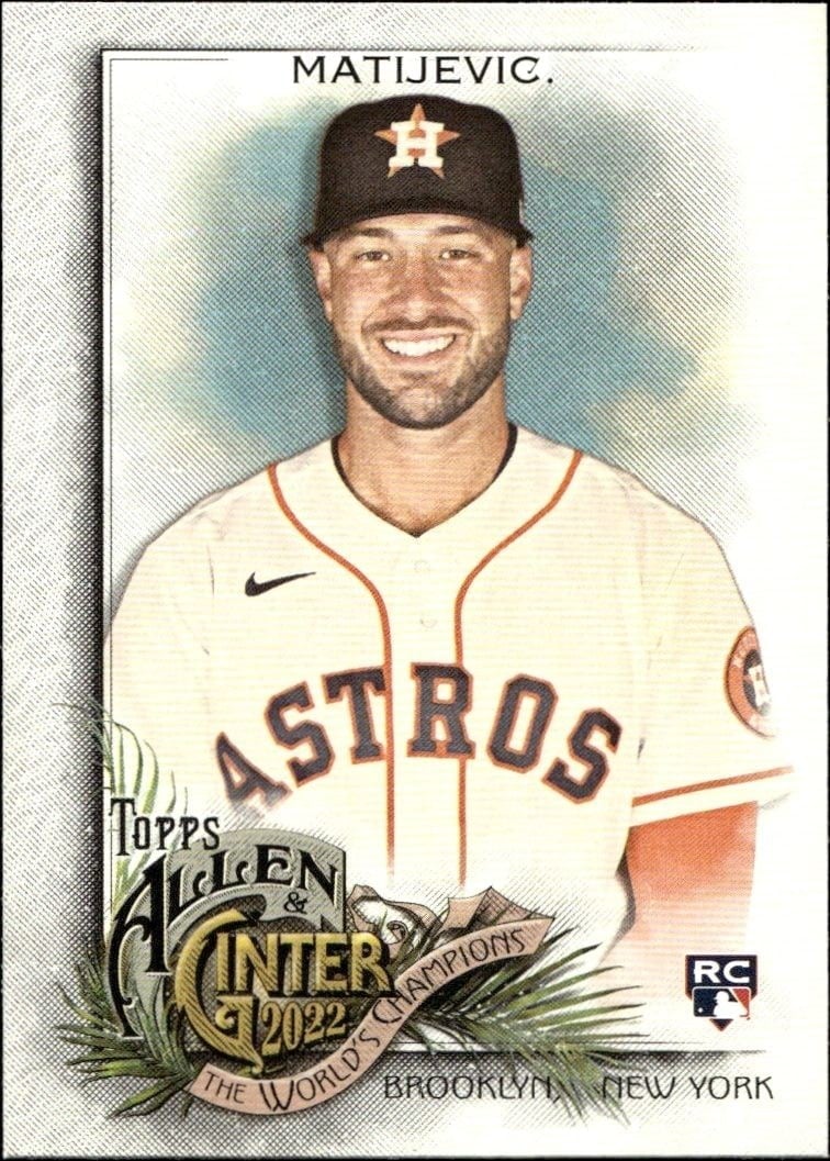 2022 Topps Allen & Ginter J.J. Matijevic #176 trading card