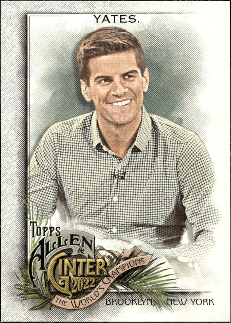 Field Yates 2022 Topps Allen & Ginter #283 Baseball Trading Card - Front 2022 Topps Allen & Ginter Field Yates #283 baseball trading card front