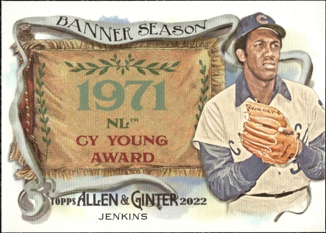 2022 Topps Allen & Ginter Fergie Jenkins #BS-30 trading card