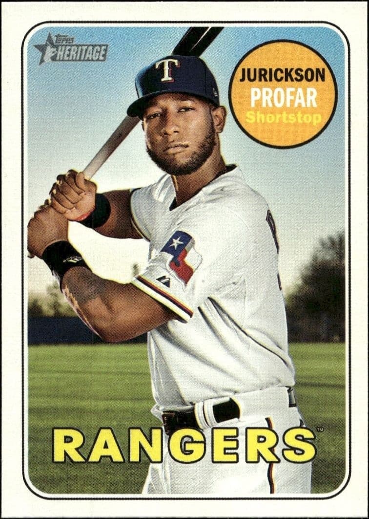 2018 Topps Heritage High Number Jurickson Profar #584 trading card
