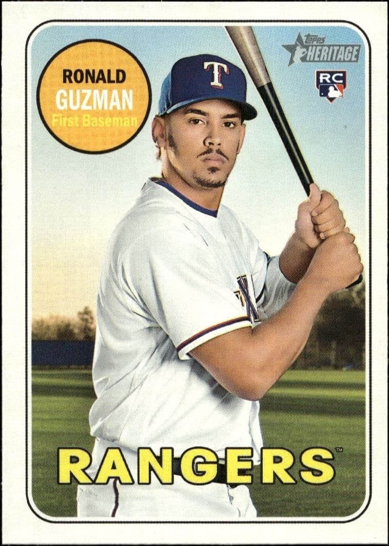 2018 Topps Heritage High Number Ronald Guzman #611 trading card