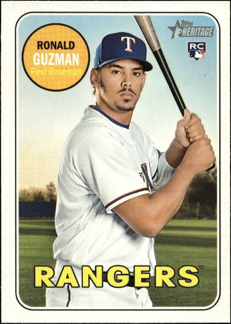 2018 Topps Heritage High Number Ronald Guzman #611 trading card