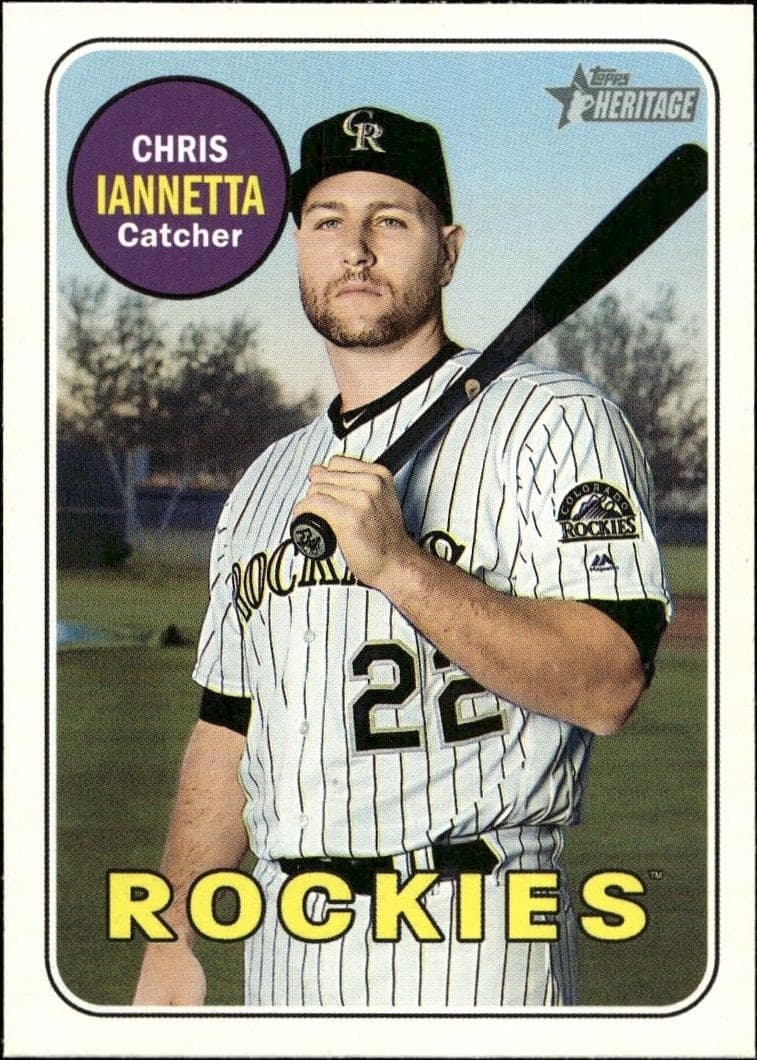 2018 Topps Heritage High Number Chris Iannetta #522 trading card