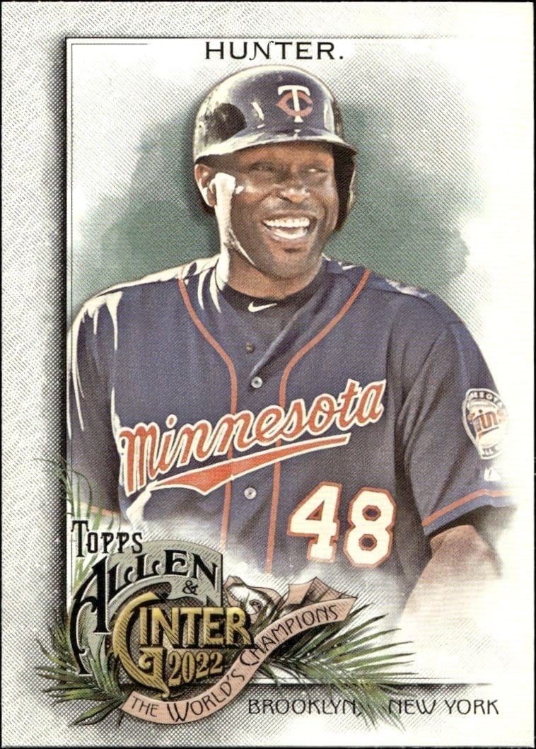 Torii Hunter 2022 Topps Allen & Ginter #345 Baseball Trading Card - Front 2022 Topps Allen & Ginter Torii Hunter #345 baseball trading card front