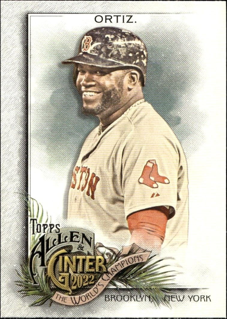 David Ortiz 2022 Topps Allen & Ginter #82 Baseball Trading Card - Front 2022 Topps Allen & Ginter David Ortiz #82 baseball trading card front
