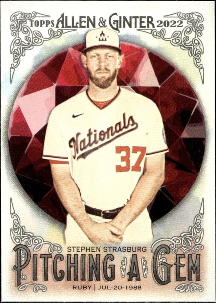 2022 Topps Allen & Ginter Stephen Strasburg #PAG-10 trading card
