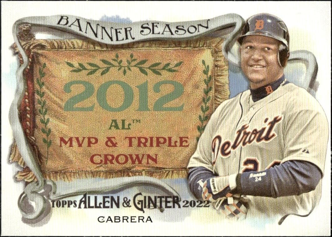 2022 Topps Allen & Ginter Miguel Cabrera #BS-40 trading card