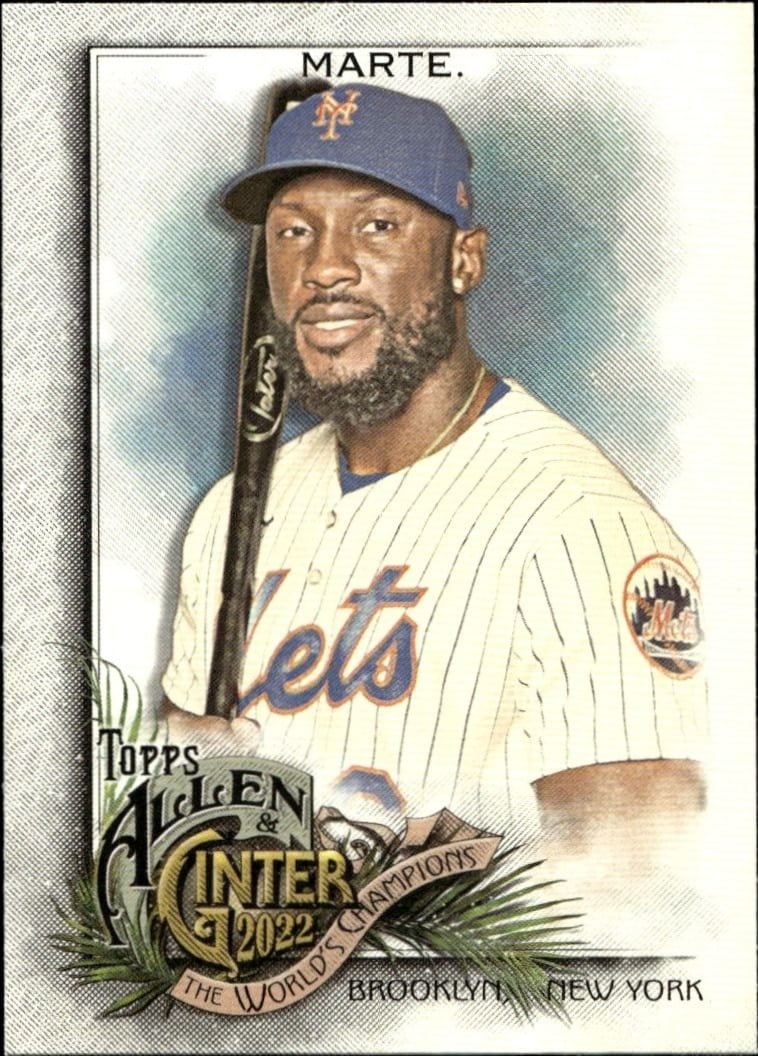 Starling Marte 2022 Topps Allen & Ginter #153 Baseball Trading Card - Front 2022 Topps Allen & Ginter Starling Marte #153 baseball trading card front