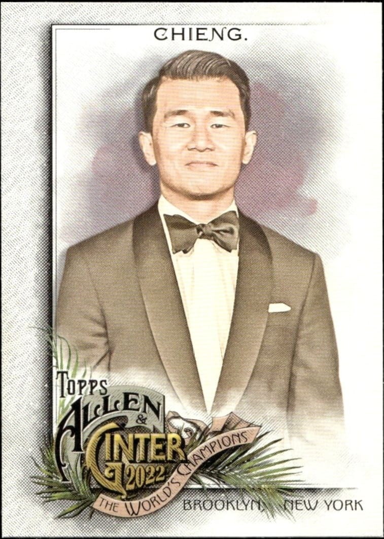 Ronny Chieng 2022 Topps Allen & Ginter #223 Baseball Trading Card - Front 2022 Topps Allen & Ginter Ronny Chieng #223 baseball trading card front