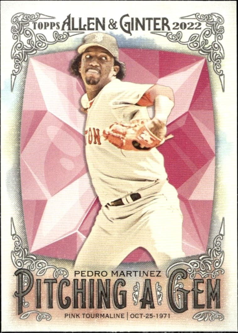Pedro Martinez 2022 Topps Allen & Ginter #PAG-20 Baseball Trading Card - Front 2022 Topps Allen & Ginter Pedro Martinez #PAG-20 baseball trading card front