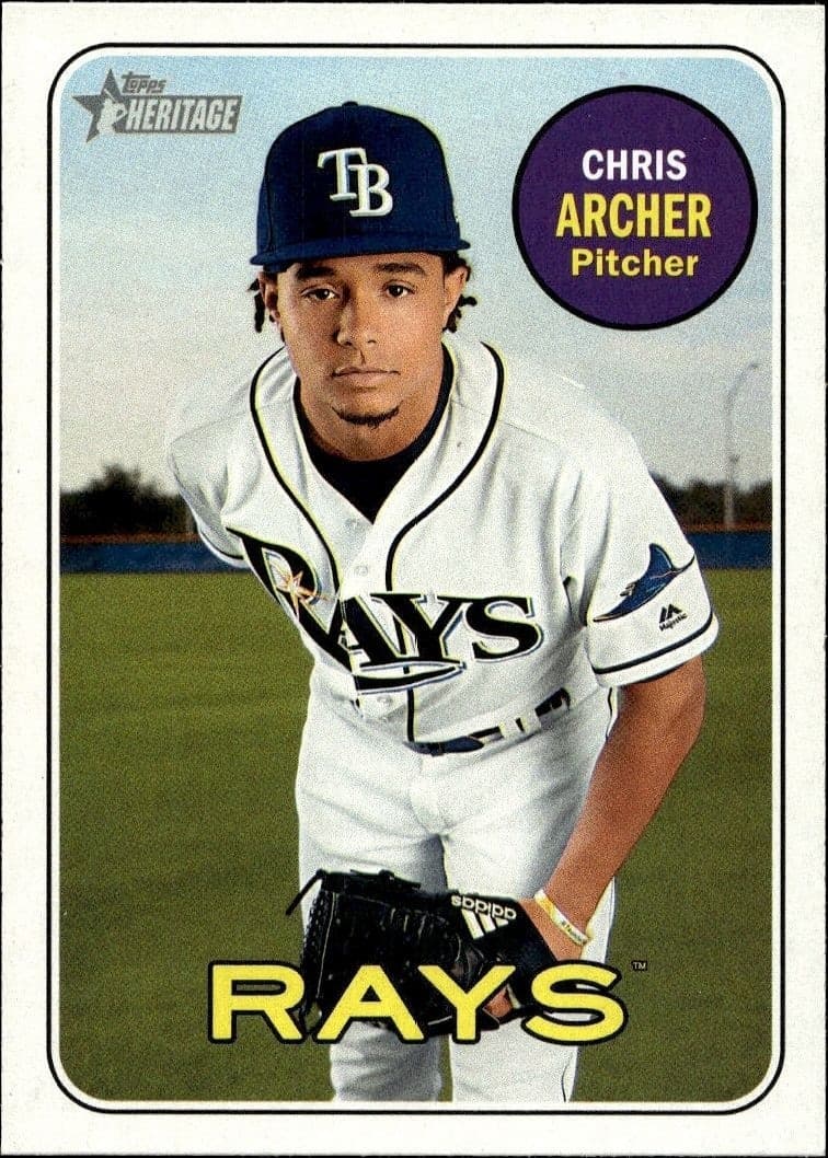 2018 Topps Heritage Chris Archer #286 trading card