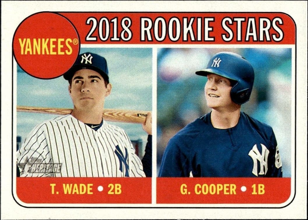 2018 Topps Heritage Garrett Cooper / Tyler Wade #321 trading card