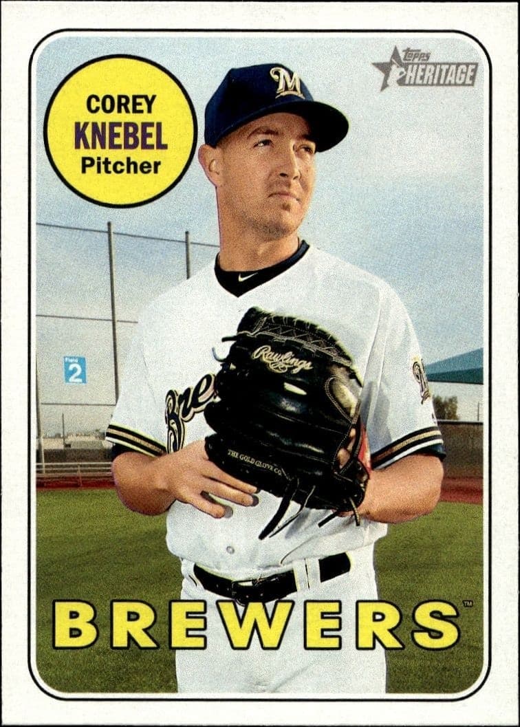 2018 Topps Heritage Corey Knebel #313 trading card