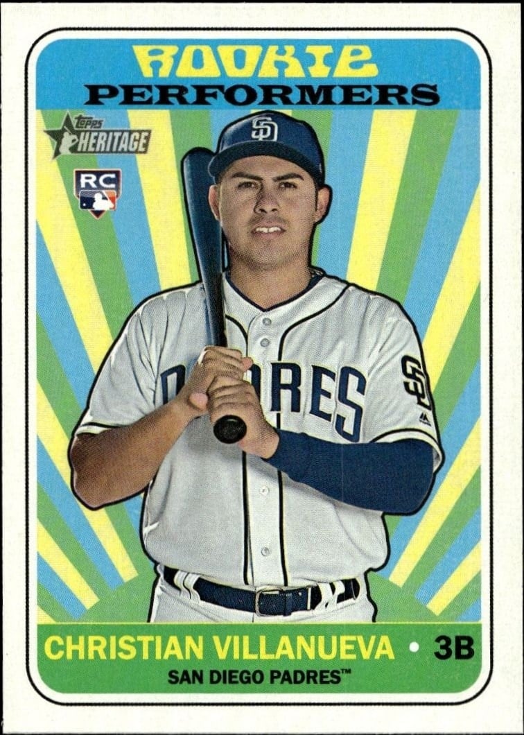 Christian Villanueva 2018 Topps Heritage High Number #RP-CV Baseball Trading Card - Front 2018 Topps Heritage High Number Christian Villanueva #RP-CV baseball trading card front