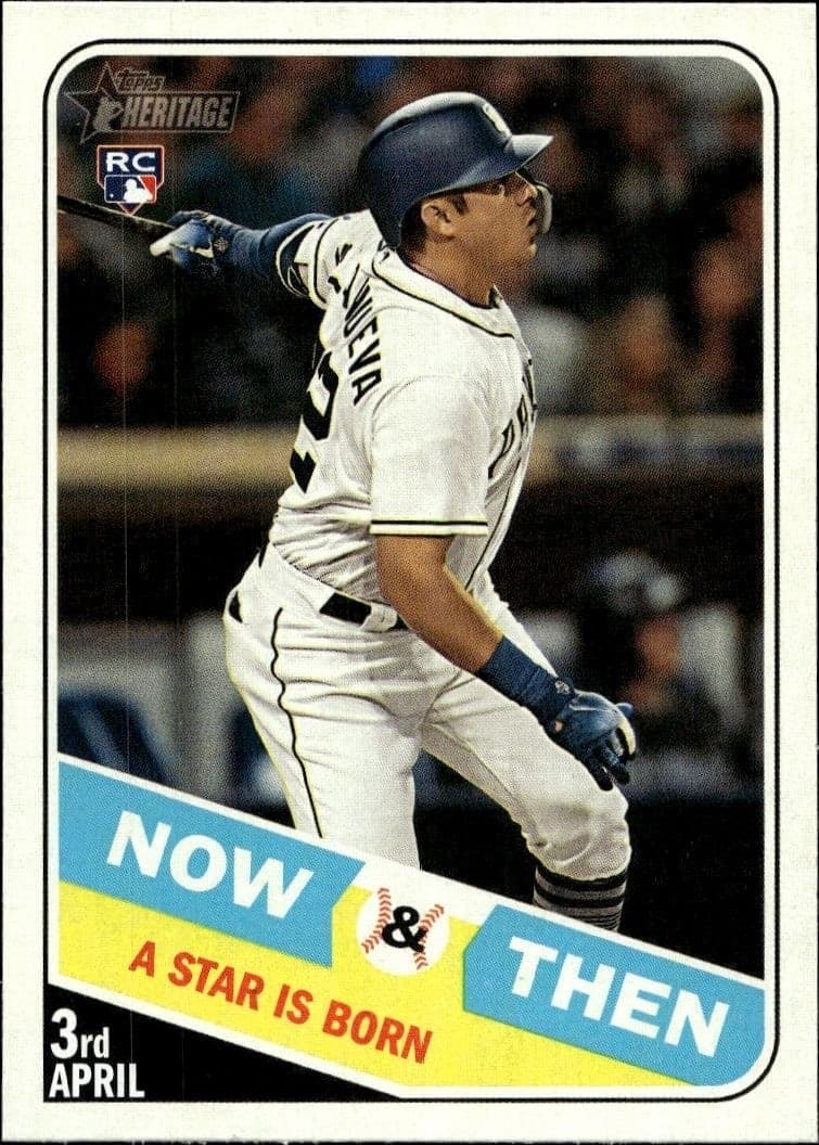 2018 Topps Heritage High Number Christian Villanueva #NT-8 trading card