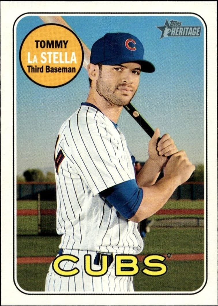 2018 Topps Heritage High Number Tommy La Stella #546 trading card