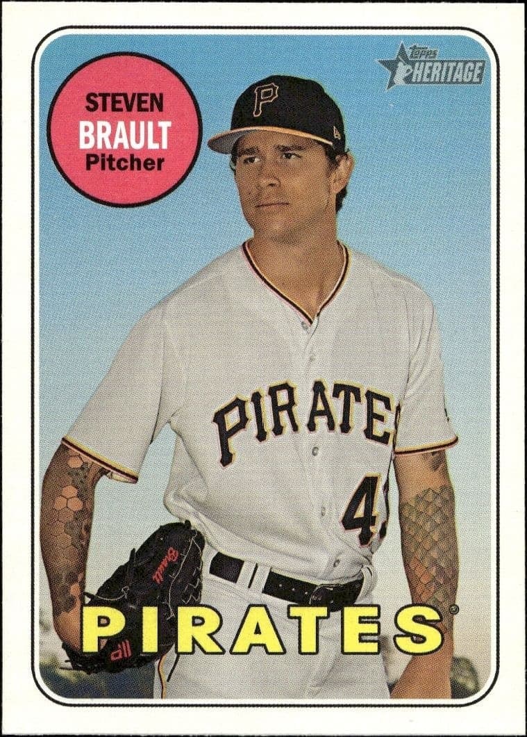 2018 Topps Heritage High Number Steven Brault #692 trading card