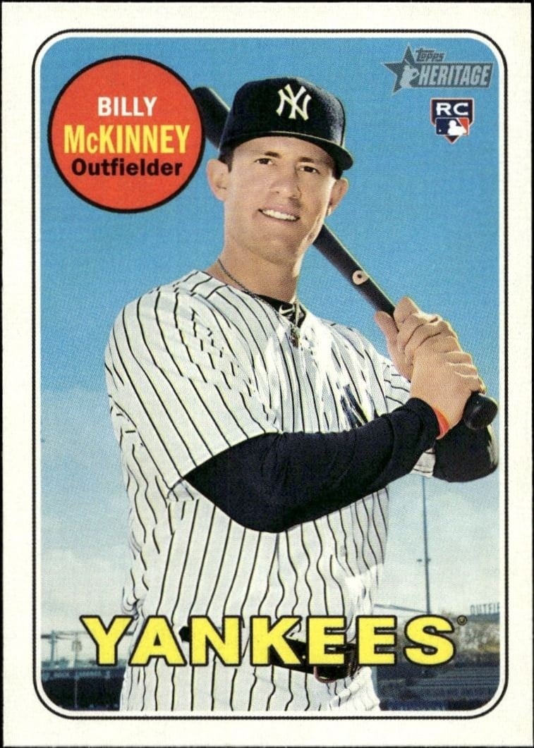 2018 Topps Heritage High Number Billy McKinney #663 trading card