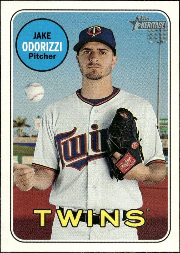 2018 Topps Heritage High Number Jake Odorizzi #622 trading card