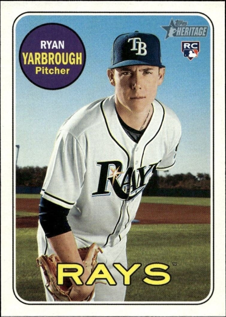 2018 Topps Heritage High Number Ryan Yarbrough #543 trading card
