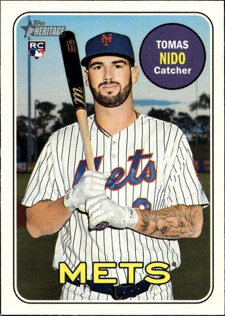 2018 Topps Heritage High Number Tomas Nido #650 trading card