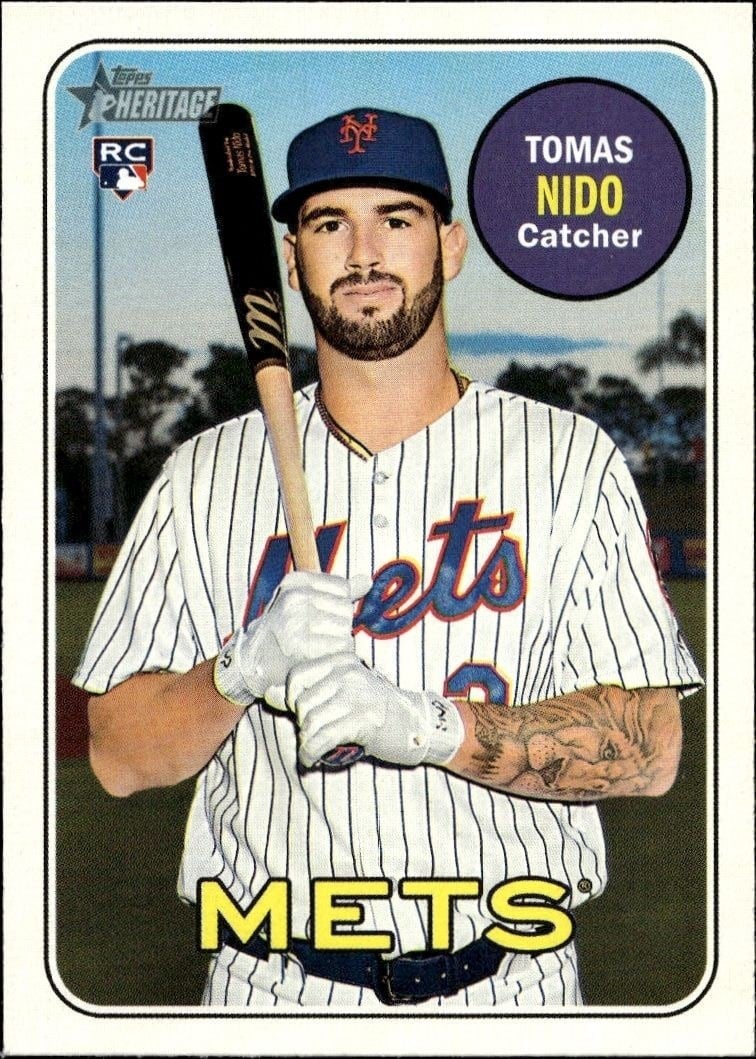 2018 Topps Heritage High Number Tomas Nido #650 trading card