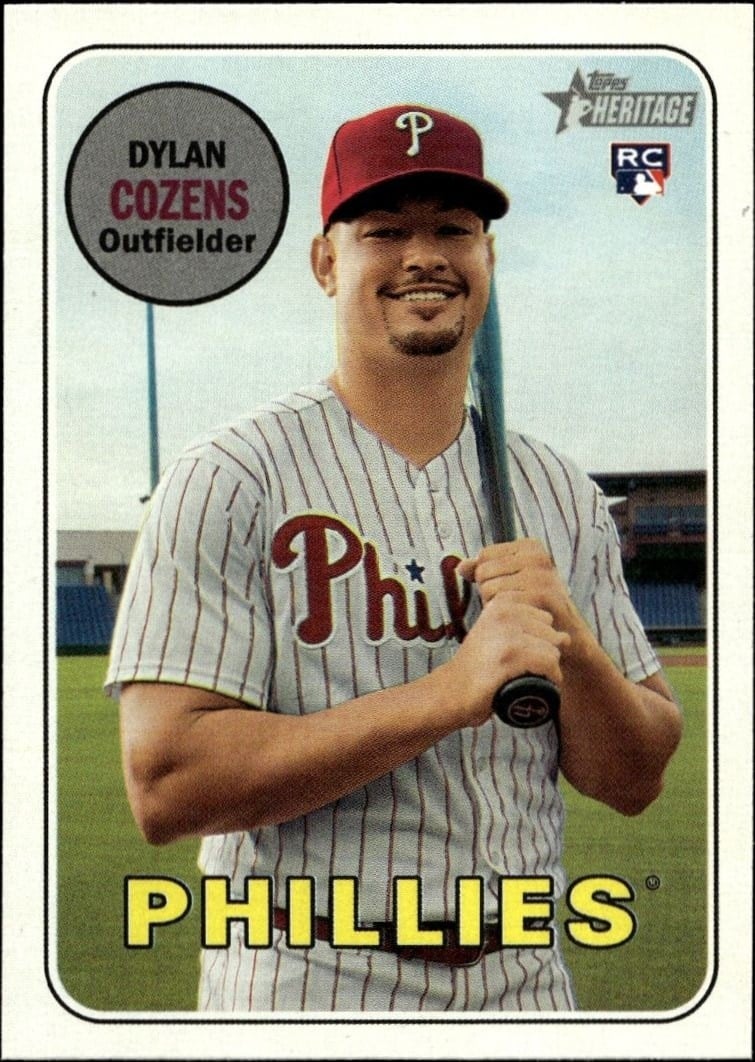 Dylan Cozens 2018 Topps Heritage High Number #634 Baseball Trading Card - Front 2018 Topps Heritage High Number Dylan Cozens #634 baseball trading card front