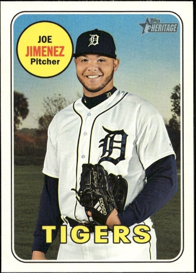 2018 Topps Heritage High Number Joe Jimenez #637 trading card