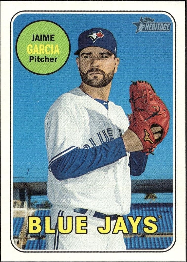 2018 Topps Heritage High Number Jaime Garcia #513 trading card