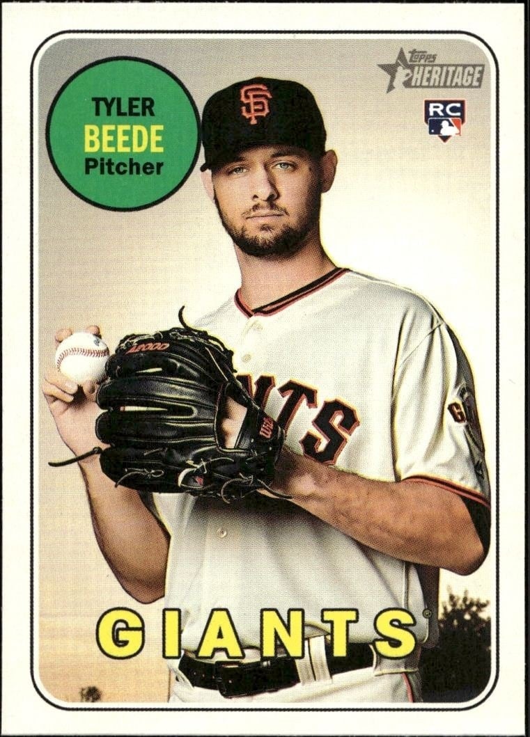 2018 Topps Heritage High Number Tyler Beede #524 trading card