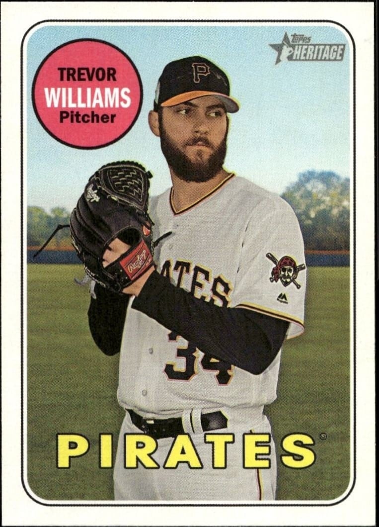 2018 Topps Heritage High Number Trevor Williams #557 trading card