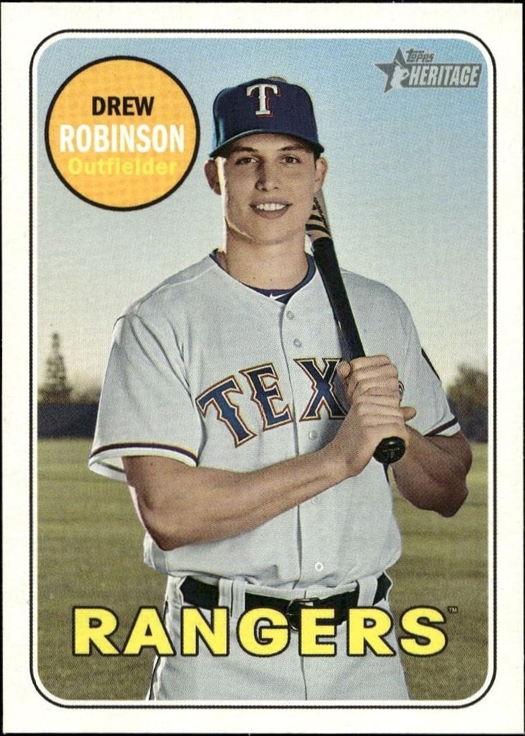 2018 Topps Heritage High Number Drew Robinson #678 trading card