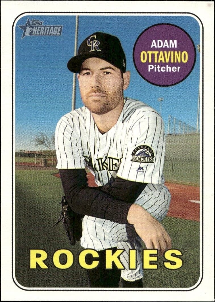 2018 Topps Heritage High Number Adam Ottavino #566 trading card