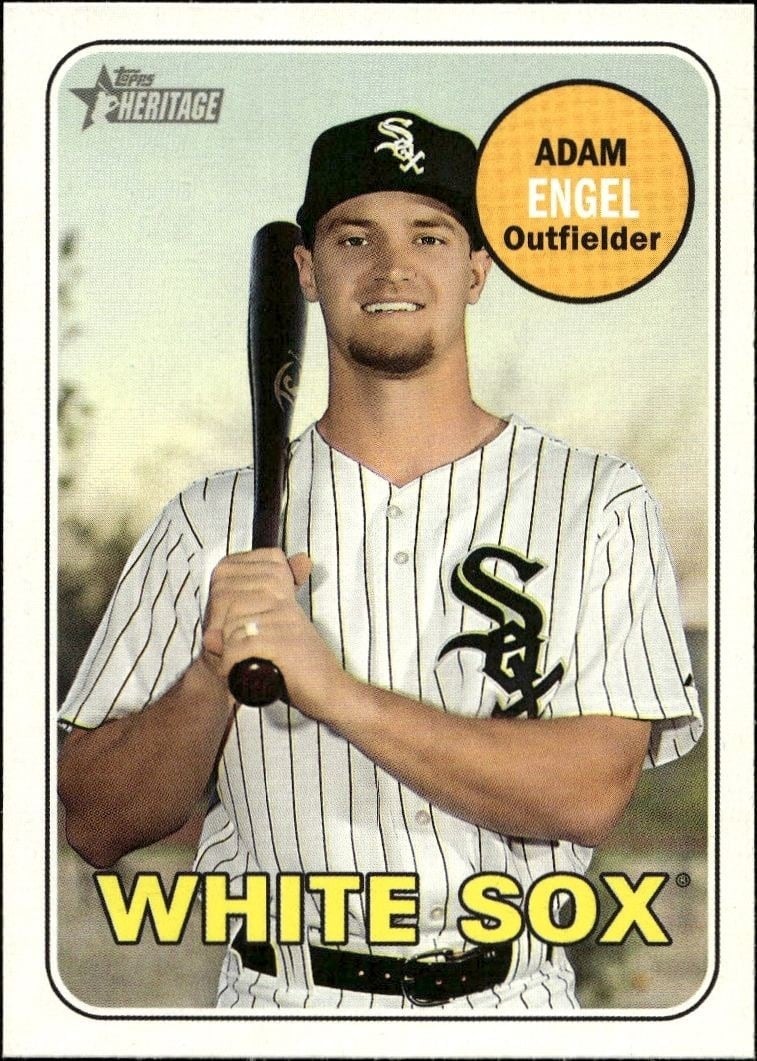 2018 Topps Heritage High Number Adam Engel #570 trading card
