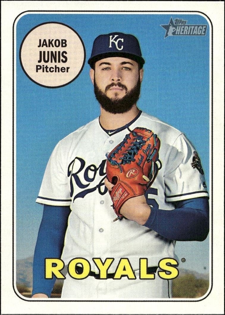 2018 Topps Heritage High Number Jakob Junis #539 trading card