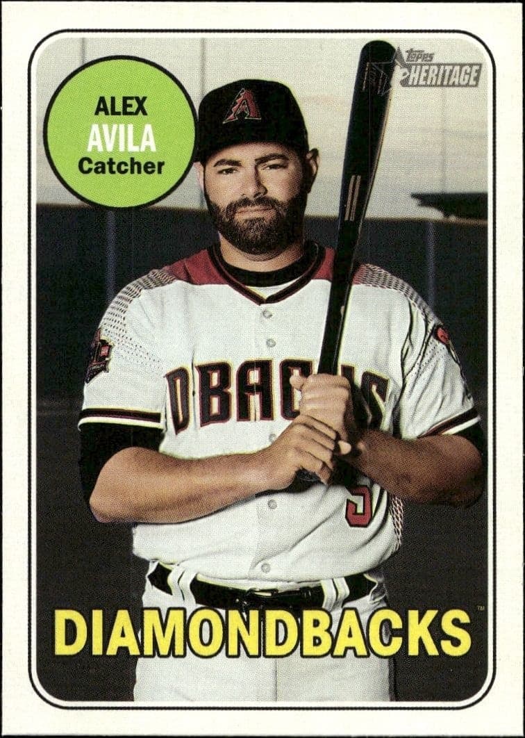 2018 Topps Heritage High Number Alex Avila #666 trading card